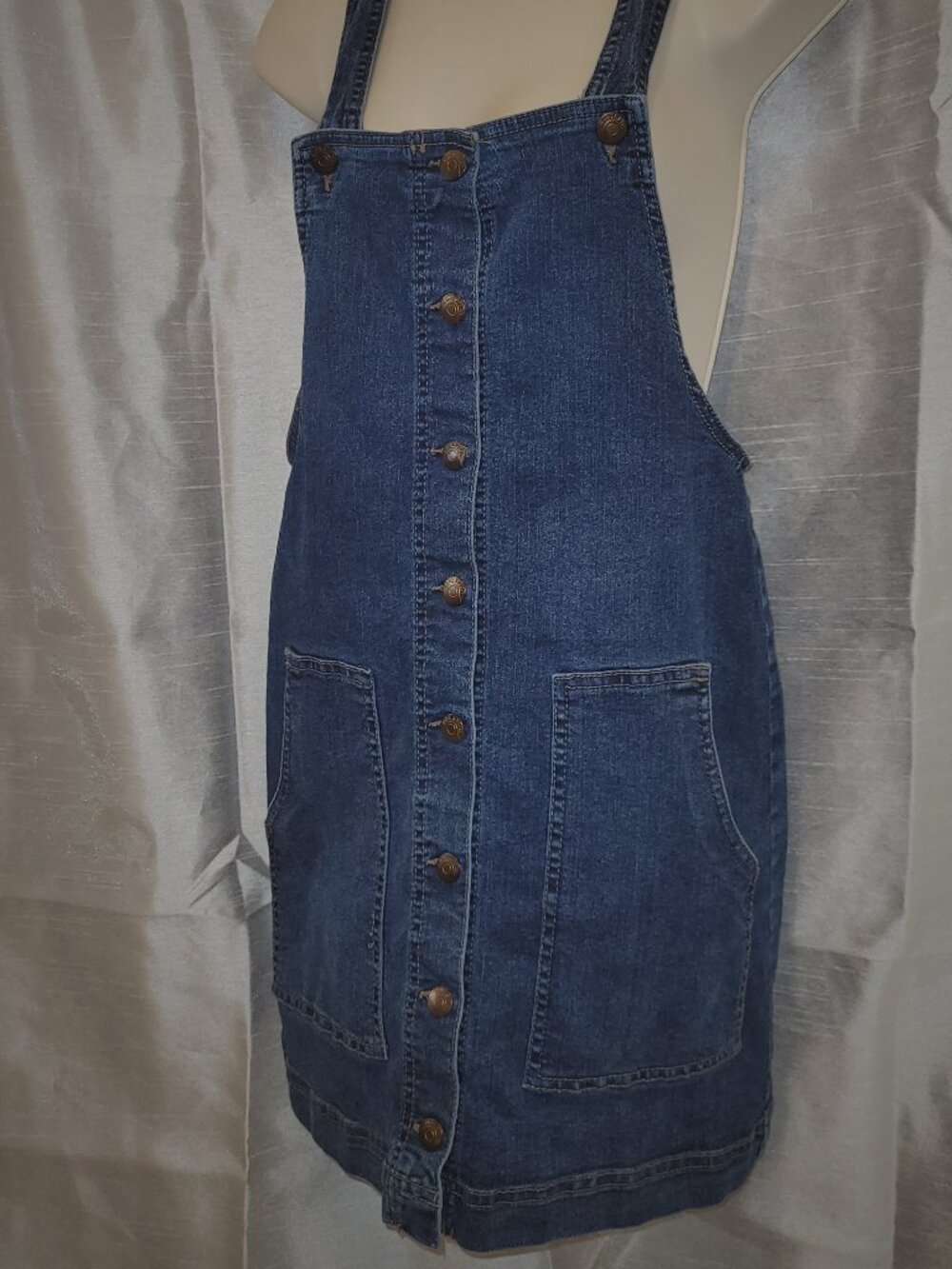 Jean overall dress